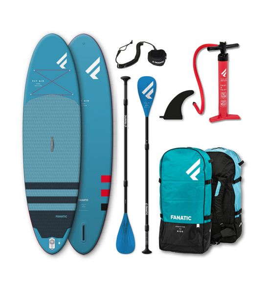 Fanatic Fly Air 10'4" Blue 2021 Inflatable SUP package